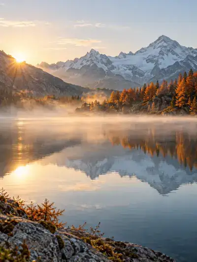 Bergsee als Inspiration für einen Textentwurf